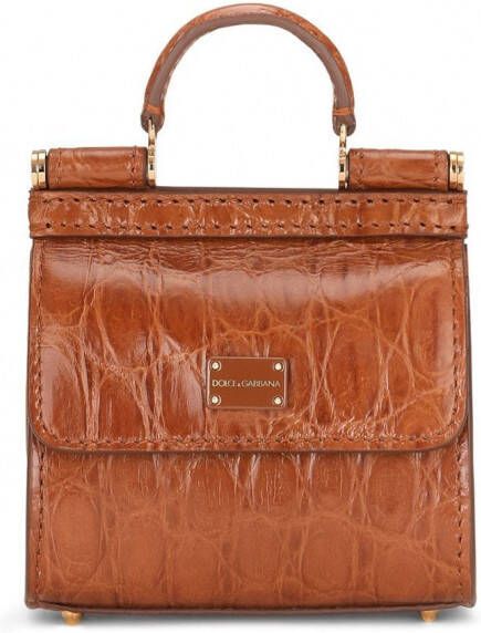 Dolce & Gabbana Mini Sicily 58 shopper Bruin