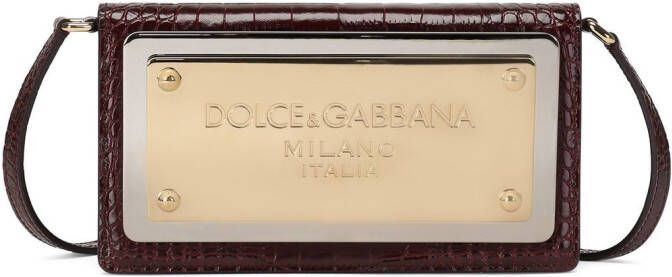 Dolce & Gabbana Tas met logoplakkaat Rood
