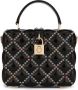 Dolce & Gabbana Dolce Box tas verfraaid met stras en handgreep Zwart - Thumbnail 1