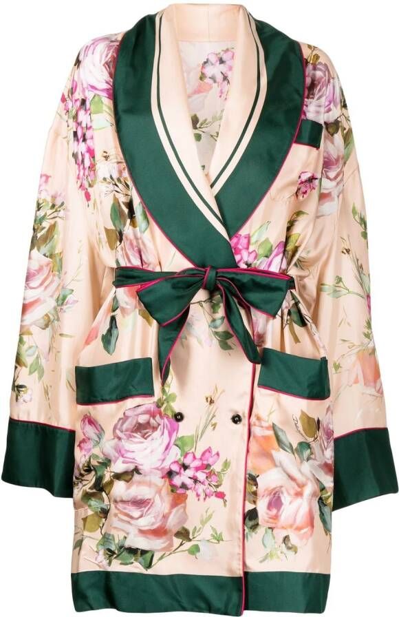 Dolce & Gabbana Top met bloemenprint Roze