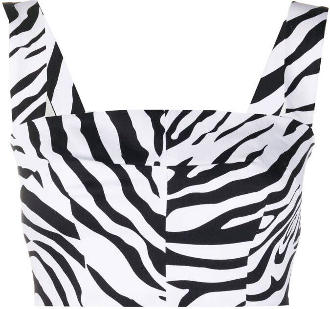 Dolce & Gabbana Top met zebraprint Zwart