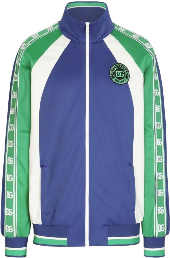 Dolce & Gabbana Trainingsjack met colourblocking Blauw