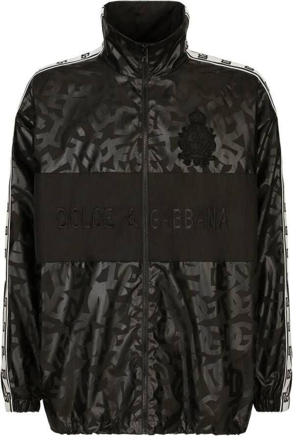 Dolce & Gabbana Trainingsjack met print Zwart