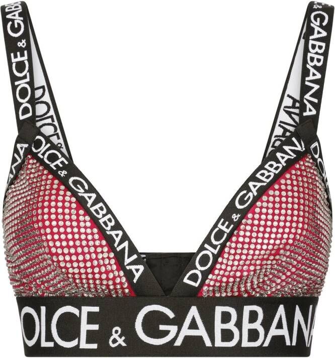 Dolce & Gabbana Triangel bh Rood