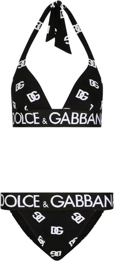 Dolce & Gabbana Triangel bikini Zwart
