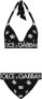 Dolce & Gabbana Triangel bikini Zwart - Thumbnail 1