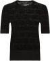 Dolce & Gabbana Trui met DG-logo jacquard Zwart - Thumbnail 1