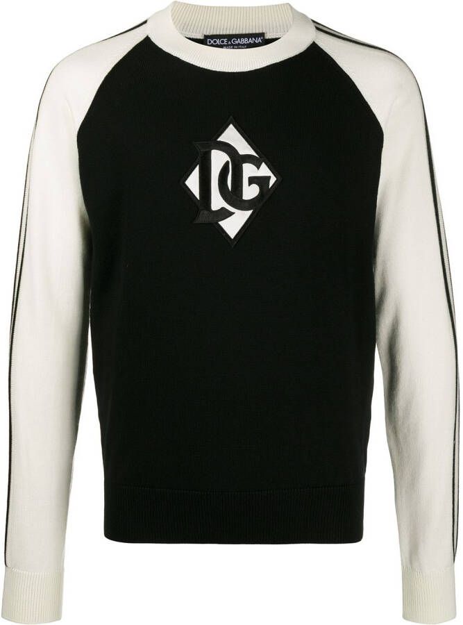 Dolce & Gabbana Trui met logopatch Zwart
