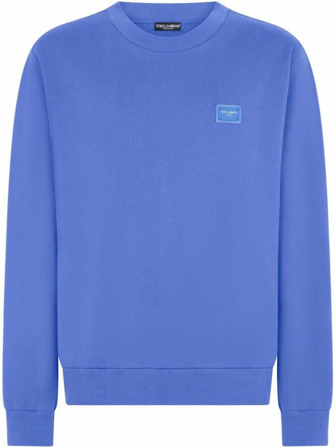 Dolce & Gabbana Sweater met logo Blauw