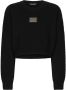 Dolce & Gabbana Trui met logoplakkaat Zwart - Thumbnail 1