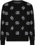 Dolce & Gabbana Sweater met DG-logo jacquard Zwart - Thumbnail 1