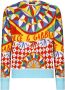 Dolce & Gabbana Trui met print Blauw - Thumbnail 1