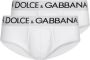 Dolce & Gabbana Twee slips met logoprint Wit - Thumbnail 1