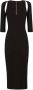 Dolce & Gabbana Uitgesneden midi-jurk Zwart - Thumbnail 1