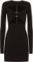 Dolce & Gabbana Mini-jurk met ringdetail en uitgesneden details Zwart - Thumbnail 1