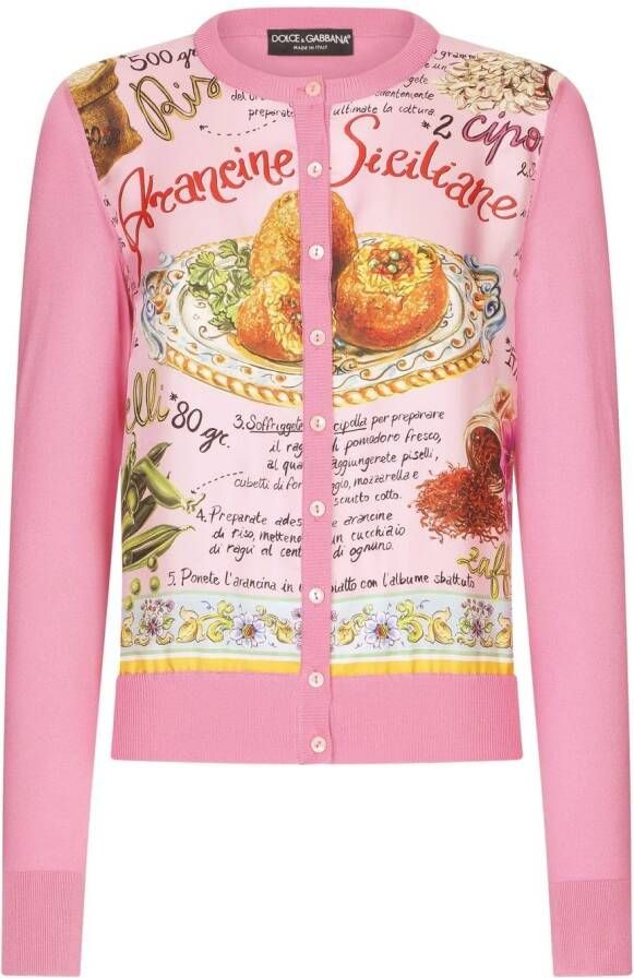 Dolce & Gabbana Vest met contrasterend vlak Roze