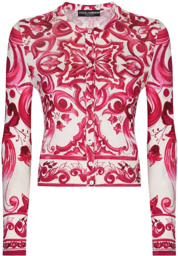 Dolce & Gabbana Vest met jacquard Wit