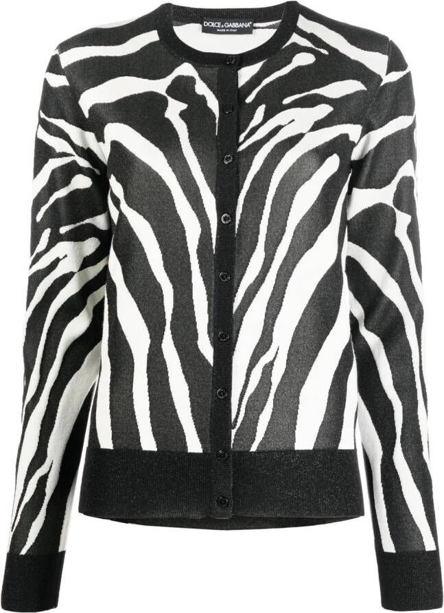 Dolce & Gabbana Vest met zebraprint Zwart