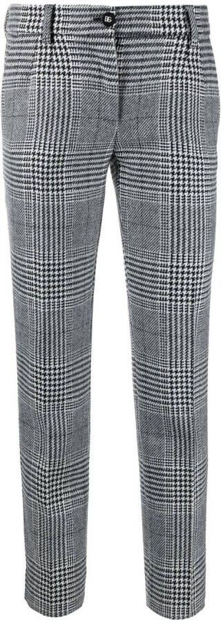 Dolce & Gabbana Broek met tartan ruit Zwart