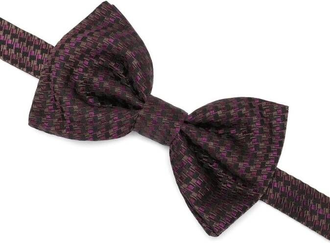 Dolce & Gabbana Vlinderdas met jacquard Bruin