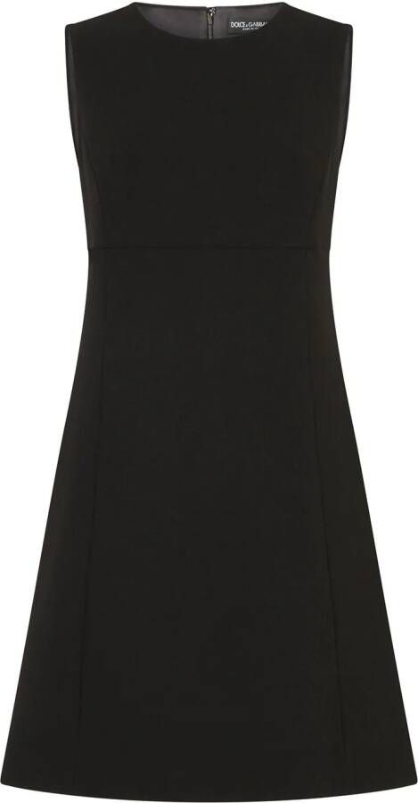 Dolce & Gabbana Wollen mini-jurk Zwart