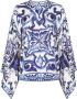 Dolce & Gabbana Zijden blouse Blauw - Thumbnail 1