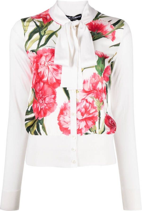 Dolce & Gabbana Zijden blouse Wit