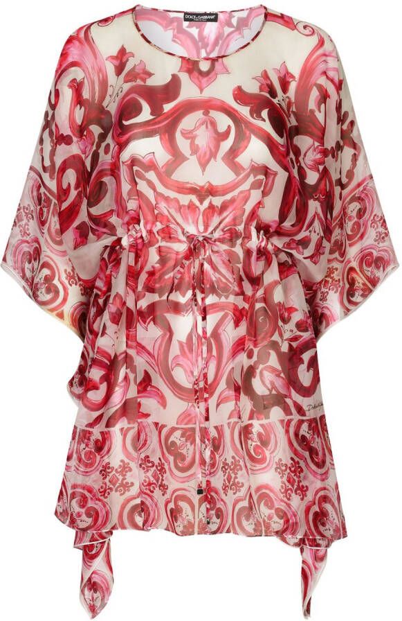 Dolce & Gabbana Zijden jurk Rood