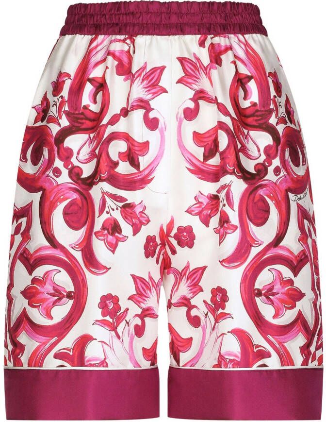Dolce & Gabbana Zijden shorts Roze