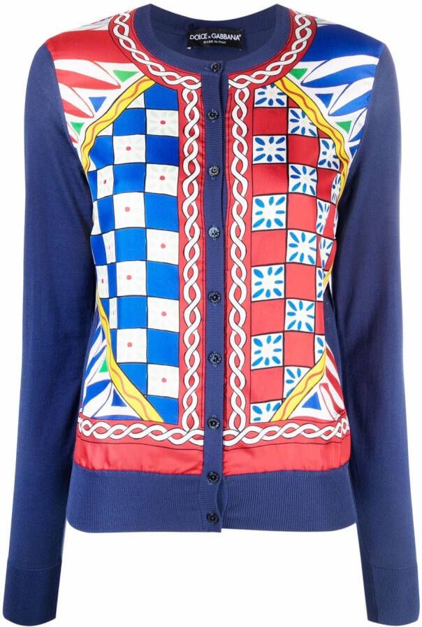 Dolce & Gabbana Zijden vest Blauw