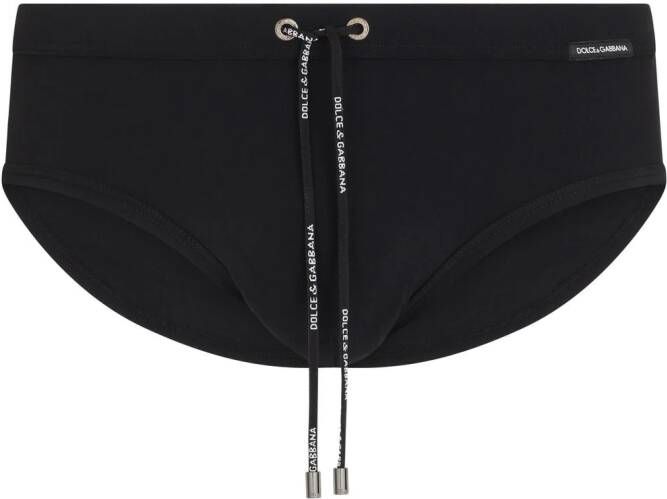 Dolce & Gabbana High waist zwembroek Zwart