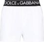 Dolce & Gabbana Zwembroek met logoband Wit - Thumbnail 1