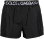 Dolce & Gabbana Zwembroek met logoband Zwart - Thumbnail 1