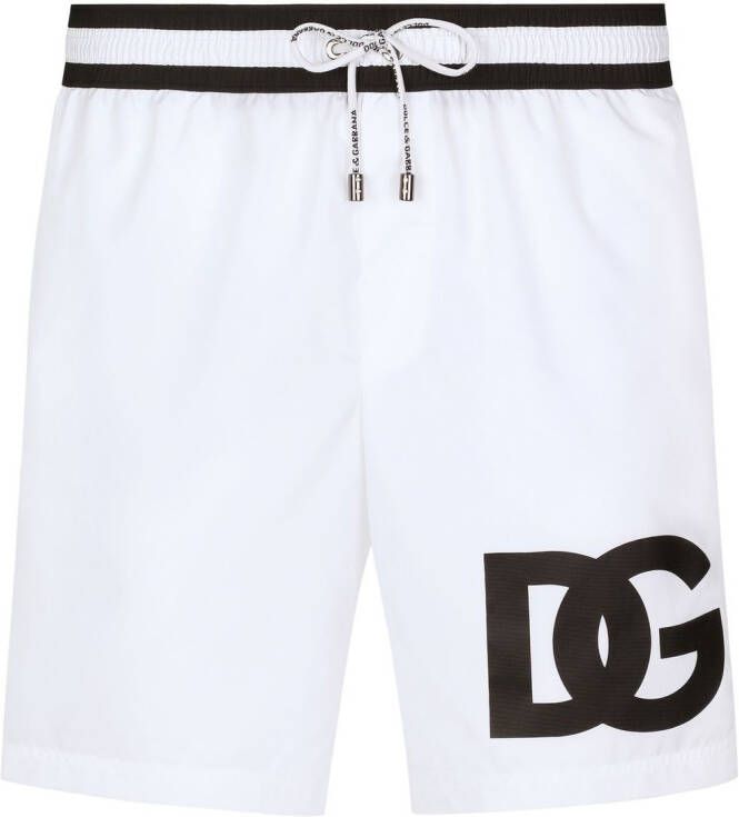 Dolce & Gabbana Zwembroek met logoprint Wit