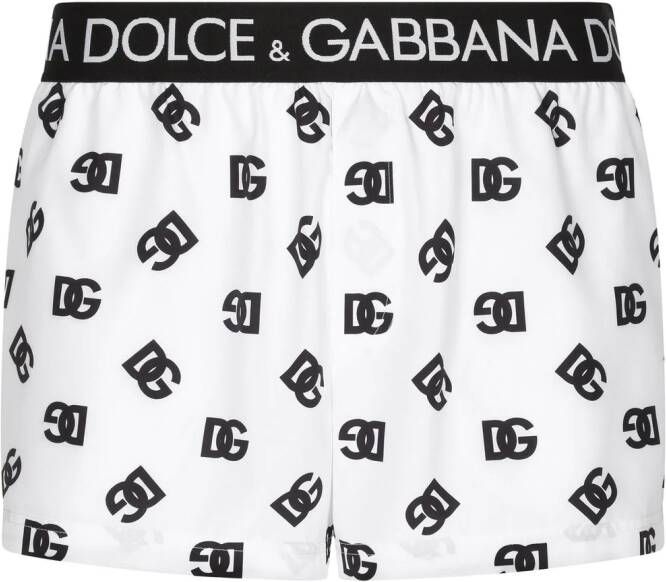 Dolce & Gabbana Zwembroek met logoprint Wit