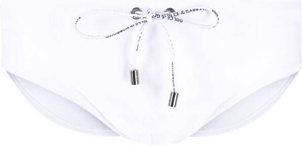 Dolce & Gabbana Zwembroek met trekkoord Wit