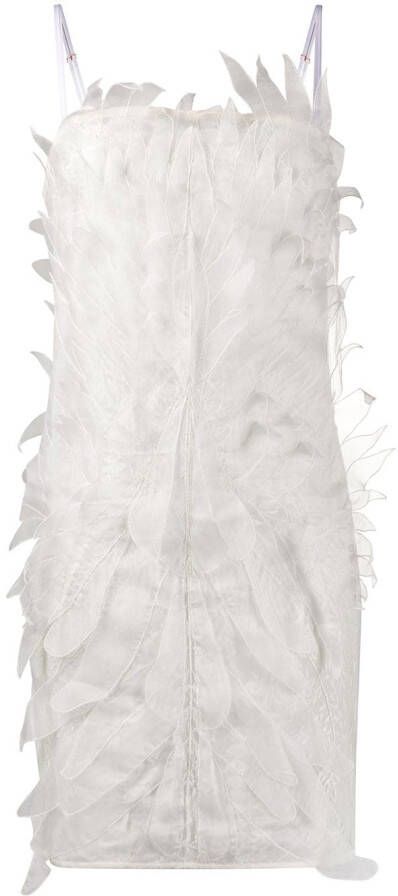 Dolci Follie Jurk met textuur Wit