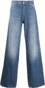 Domenico Formichetti Jeans met logoprint Blauw