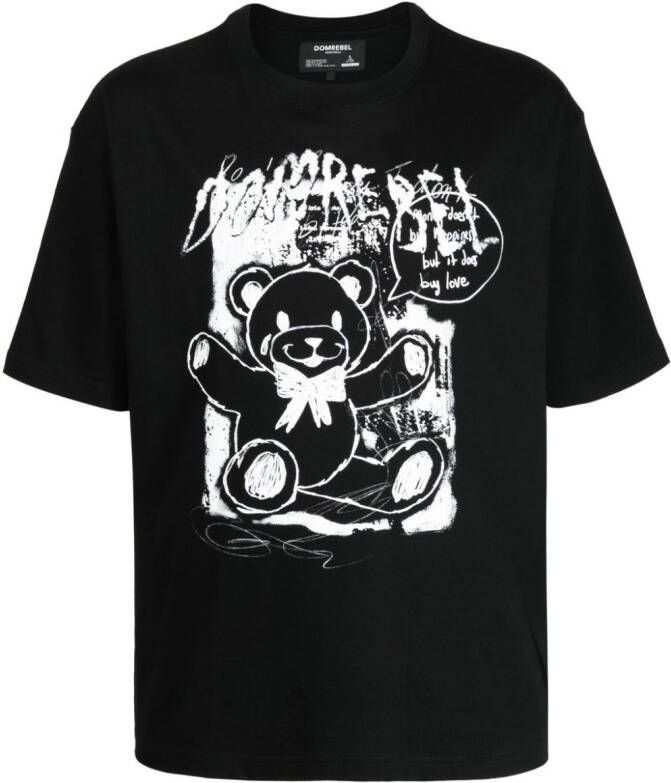 DOMREBEL Katoenen T-shirt Zwart