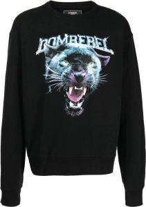 DOMREBEL Sweater met logoprint Zwart