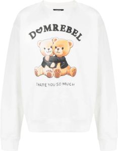 DOMREBEL Sweater met print Wit