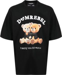 DOMREBEL T-shirt met print Zwart
