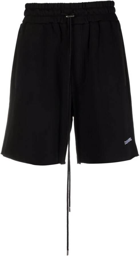 DOMREBEL Trainingsshorts met geborduurd logo Zwart