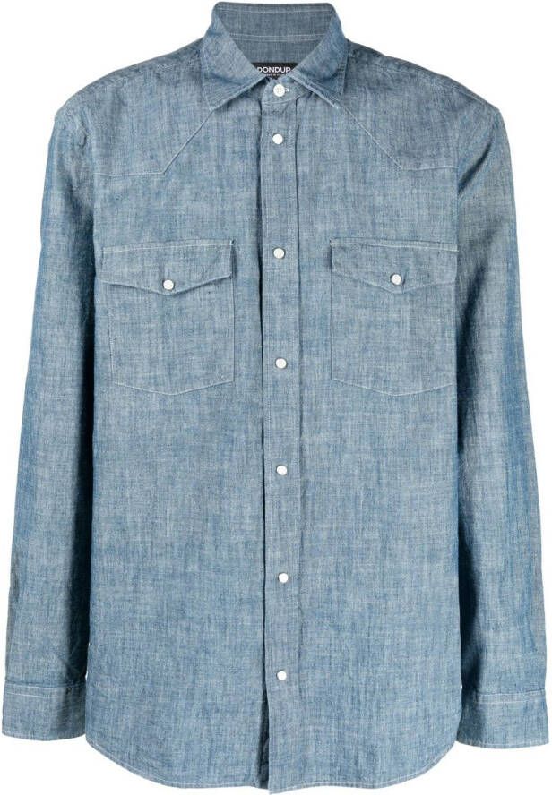 DONDUP Button-down overhemd Blauw