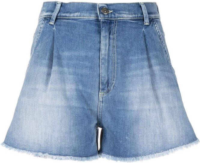 DONDUP High waist shorts Blauw