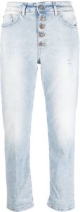 DONDUP cropped button-fly jeans Blauw