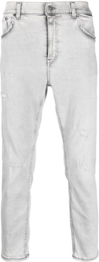 DONDUP Gerafelde jeans Grijs