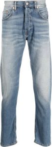 DONDUP faded effect straight-leg jeans Blauw