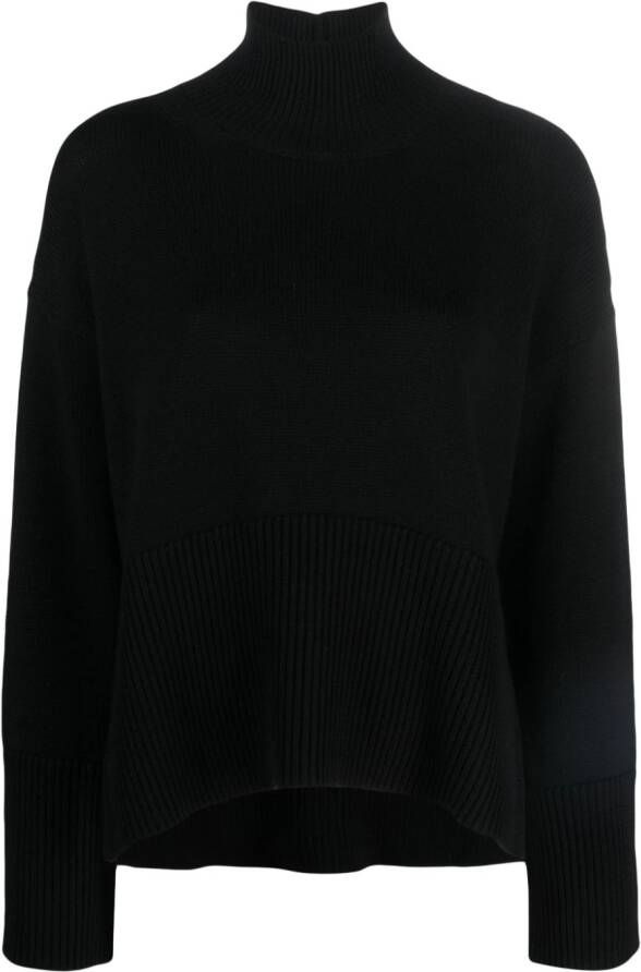 DONDUP Sweater met hoge hals Zwart
