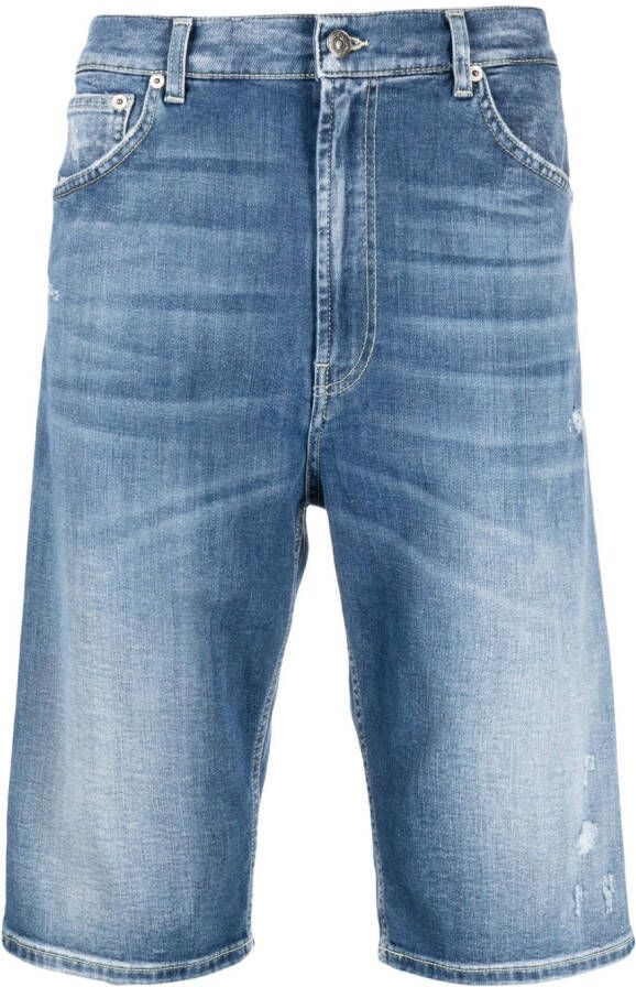 DONDUP High waist shorts Blauw